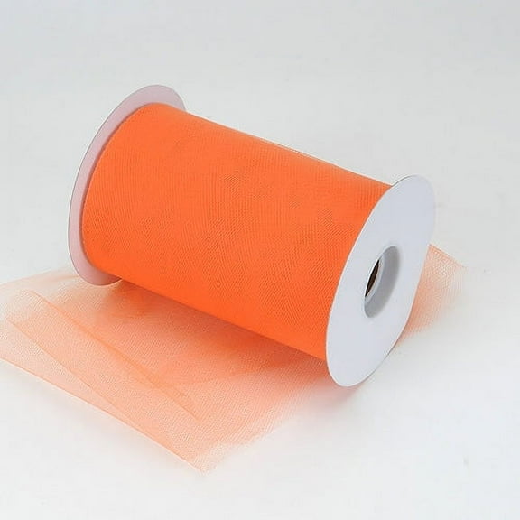 Orange - Premium Tulle 100 Yards ( W: 6 Inch | L: 100 Yards )