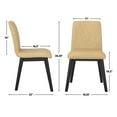 thumbnail image 5 of Steve Silver Vida Modern Vegan Leather Dining Chair, Set of 2, Sand/Black, 5 of 11