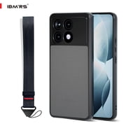 ibmrs For Redmi K70e/Poco X6 Pro 5G Case,Translucent Matte Back Slim Shockproof Phone Case (Camo Black)