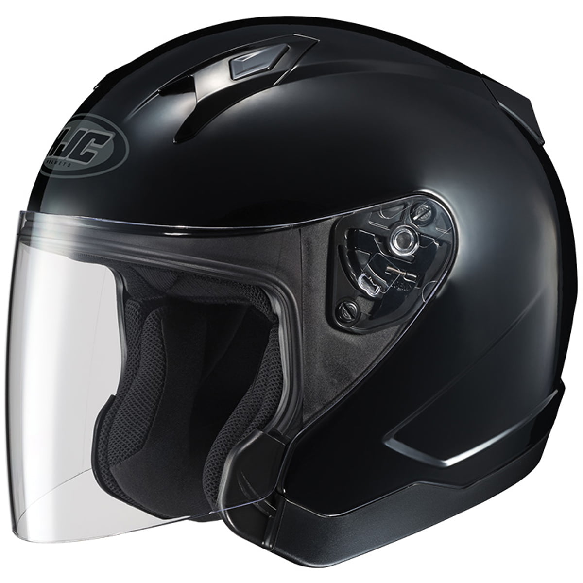 Adult HJC Motorcycle Helmet 3/4 Open Face Helmet with Shield DOT