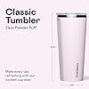 thumbnail image 6 of Corkcicle Classic 24 oz Holiday Triple-Insulated Stainless Steel Tumbler-Powder Puff, 6 of 6