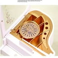 thumbnail image 3 of Black Rotating Eight-Tone Musical Box - Creative Educational Gift for Birthdays, Anniversaries & Parties, Ideal for Female Audience, Bulk Wholesale Available (Model 8098 - Without Dancing Girl), 3 of 5