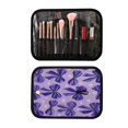 thumbnail image 6 of 3-Piece Travel Toiletry Bag Set, Hanging Wash Bag with Makeup Bag & Brush Case,Waterproof Cosmetic Organizer for Travel, Gym & Home Violet Bow Charm, 6 of 10