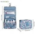 thumbnail image 5 of Bad Piggies Hanging Makeup Cosmetic Waterproof Portable Travel Toiletry Tidy Organizer Bag, Blue, 5 of 7