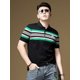 thumbnail image 4 of Camiseta con cuello para hombre, camiseta Rock Heather para hombre, polos gráficos, camisetas a rayas, estilo hip hop, fiesta de lujo, nuevas y elegantes, camisetas elásticas, 4 of 5