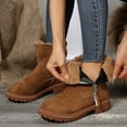 thumbnail image 5 of Women's Snow Boots - Warm and Cozy Leather Winter Footwear with Real Wool for Unmatched Comfort, 5 of 8