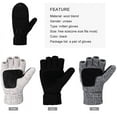 thumbnail image 3 of Winter Gloves Warm Wool Mittens With Mitten Cover, 3 of 7