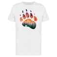 thumbnail image 2 of Smartprints Mens Graphic Tee - Bear Paw Forest Inside - Regular Fit 100% Cotton, 2 of 3