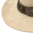 thumbnail image 5 of Western Cowboy Hat Adjustable Wide Brim Fedora for Women Men Halloween Party, 5 of 7