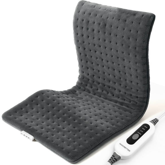 PAGOBETTER  Electric Pad (12×24") , 4 Adjustable Settings, Auto Shut Off, Machine Washable, Suitable for Back, Neck & Shoulder, Birthday Gifts for All