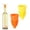 2pc, variant on Fruit Fly Traps for Indoors,2PCS Reusable Silicone Fruit Fly Trap Bottle Topper, Non-Toxic Gnat Trap and Kitchen Pest Control Funnel, Fits Most Beer & Wine Bottles (Orange/Yellow)