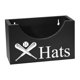thumbnail image 5 of Caja de madera para guardar sombreros, organizador rústico para gorras, organizador compacto para guardar sombreros. Negro, 5 of 9