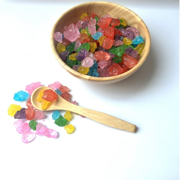 Assorted Flavors Old Fashioned Large Rock Sugar Candy Gems, Lump Sugar Rock Crystals 2 Pound