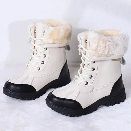 

Women‘s Warm & Comfy Boots Fashion Outdoor Mid Calf Winter Thermal Insulated Snow Shoes Women‘s Footwear