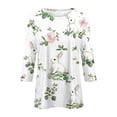 thumbnail image 5 of Pxiakgy T-Shirts de Pâques en Solde pour Femmes, T-Shirts Mode 2025 Décontractés Col Rond Manches 3/4 Amples Mignons T-Shirts Graphiques Drôles Lapin Mignon Pulls Tunique Blouse en Coton, 5 of 5