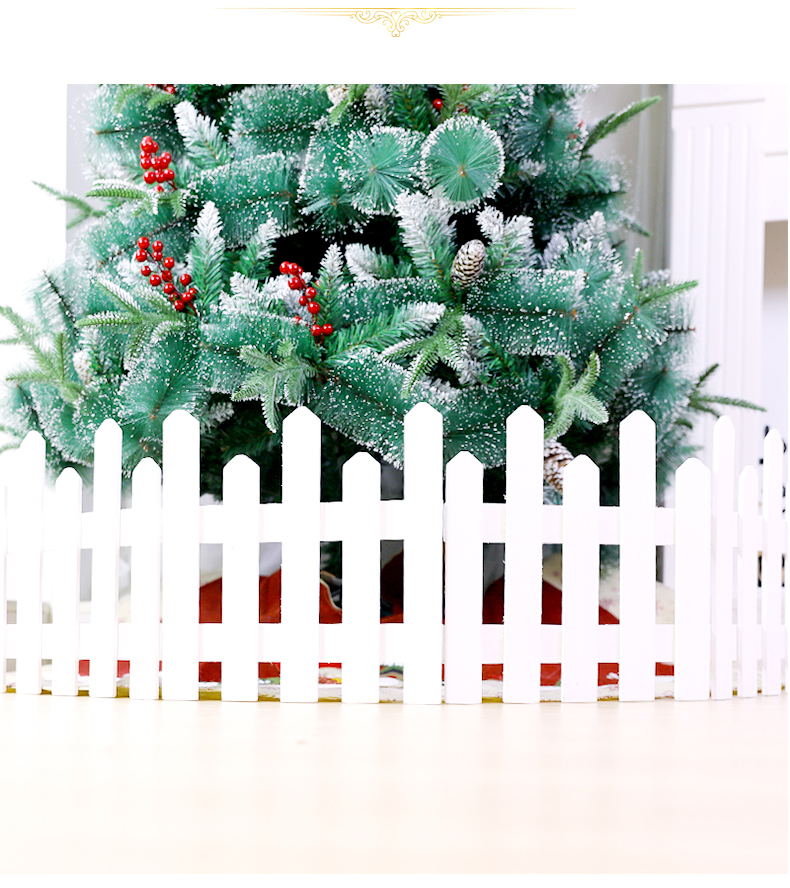 Hirigin Christmas Decorative Wooden Picket Fence for