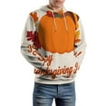 thumbnail image 5 of Autumn Happy Thanksgiving Turkey Men's Women Vintage 3D Hooded Sweatshirt - All-Season Loose Fit Streetwear, 5 of 6