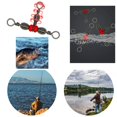 50 Pack Copper Three Way Swivel Crossline Connector for Fishing Tackle ...