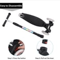 thumbnail image 2 of DaddyChild Kick Scooter pour Enfants, 4 Réglables en Hauteur Maigre pour Diriger avec PU Allumer des Roues, 2 of 4