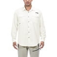 thumbnail image 2 of Little Donkey Andy Men’s UPF 50+ Long Sleeve UV Protection Fishing Shirt, Breathable and Quick Dry White XXL, 2 of 7