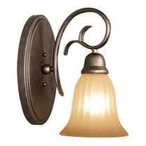 Woodbridge Lighting Clifton 1 Light Steel Wall Sconce in Marbled Bronze