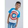 thumbnail image 2 of Marvel Avengers Captain America Toddler Boys 2 Pack Graphic T-Shirts Grey / White 3T, 2 of 5