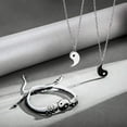 thumbnail image 6 of Yin Yang Friend or Couple Bracelet with Necklace Set, 2 Pieces Matching Yin Yang Adjustable Cord Bracelet, 2 Pieces Yin Yang Couple Pendant Necklace Chain for Friendship Boyfriend Girlfriend, 6 of 7