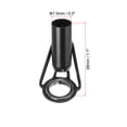 thumbnail image 2 of Unique Bargains 7,5 Mm en Acier Inoxydable Tige de Pêche Réparation Kit Pole Ring Guide Remplacement, Noir 8 Pack, 2 of 5