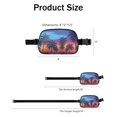 thumbnail image 3 of Boho Tropical Paradise Belt Bag – Colorful Palm Tree Fanny Pack with Hawaii Island Aesthetic, 3 of 4