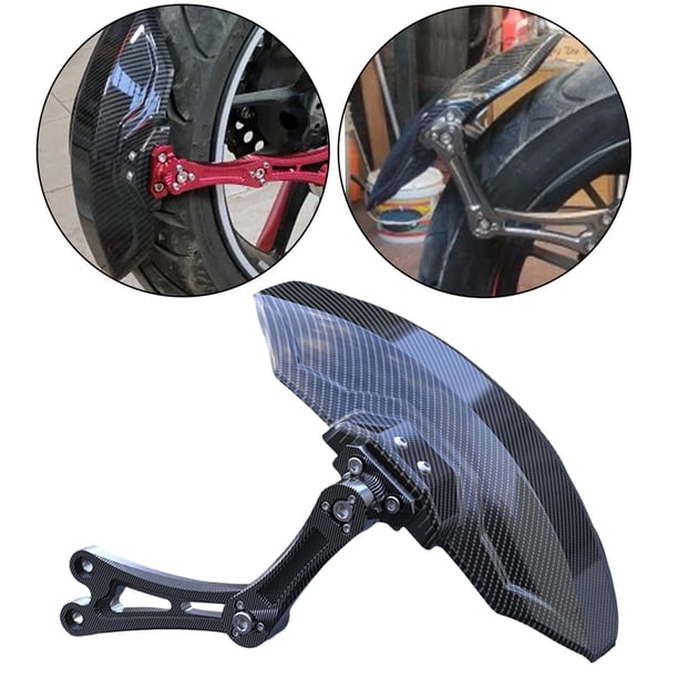 Guardabarros trasero de motocicleta Yotijar fibra de carbono Niu Technologies 1ra generación negro