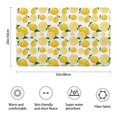 thumbnail image 3 of Yellow Lemon Fruit Slices White Pattern Bathroom Rugs Mat,Non Slip Microfiber Bathroom Rug,Rubber Backing,Soft Bathroom Mats for Bathroom Floor,Tub and Shower,20x32in(50x80cm), 3 of 5