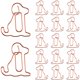 thumbnail image 1 of ColoMX 25 PCS Clips de papel de metal clips en forma de perro clips de papel decorativo de animales creativos para la oficina escolar en casa, 1 of 7
