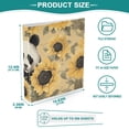 thumbnail image 5 of Panda Sunflowers Bear 3 Ring Binders 1.5 inch Hardcover File Folders with Interior Pockets A4 Size Organizer for School Office Hospital Set of 2, 5 of 8