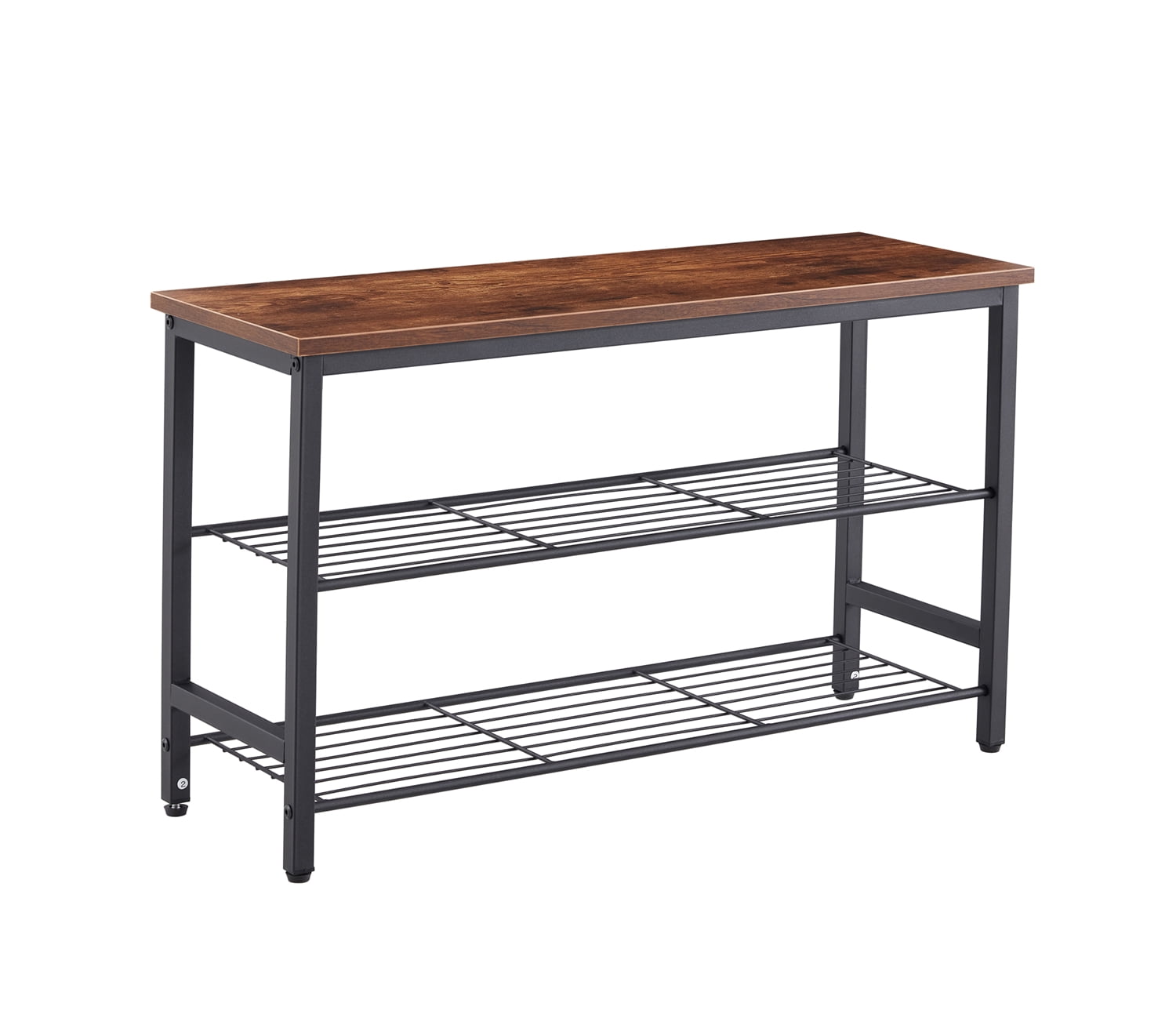 Private Jungle 3-Tier Metal Shoe Rack, Multifunctional Shoe Storage Shelf Stand with MDF Top Board, Rustic Brown Private Jungle 3-Tier Metal Shoe Rack, Multifunctional Shoe Storage Shelf Stand with MDF Top Board, Rustic Brown