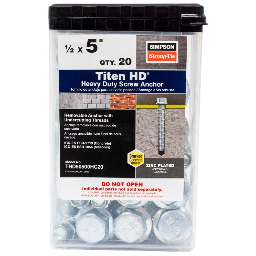 Simpson Strong-Tie Simpson Strong-Tie Titen HD Carbon Steel Concrete Screw Anchor