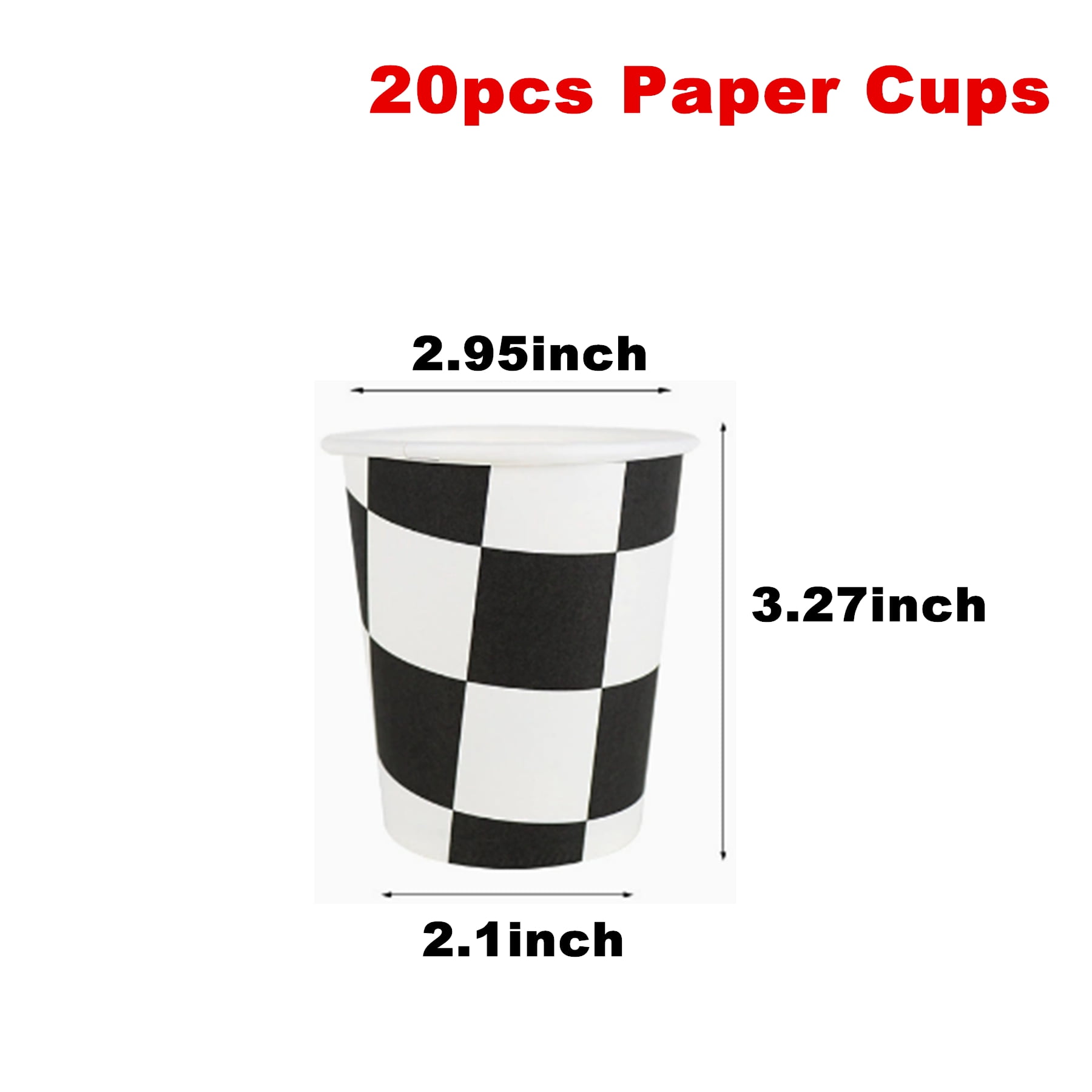 142 Pcs Race Car Party Plates and Napkins Sets, Black and White Checkered Birthday Decorations Tableware, Racing Sports Themed Dinnerware for Kids Boys Birthday Baby Shower, Serves 20 Guests