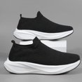 thumbnail image 6 of Men's Slip On Sock Walking Shoes Knit Upper Thick Cushioned Sole Casual Sneakers for Daily Commute, 6 of 8