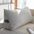 thumbnail image 1 of Oreiller en Coin Triangulaire, Coussin de Lecture avec Support Dorsal, 1 of 4
