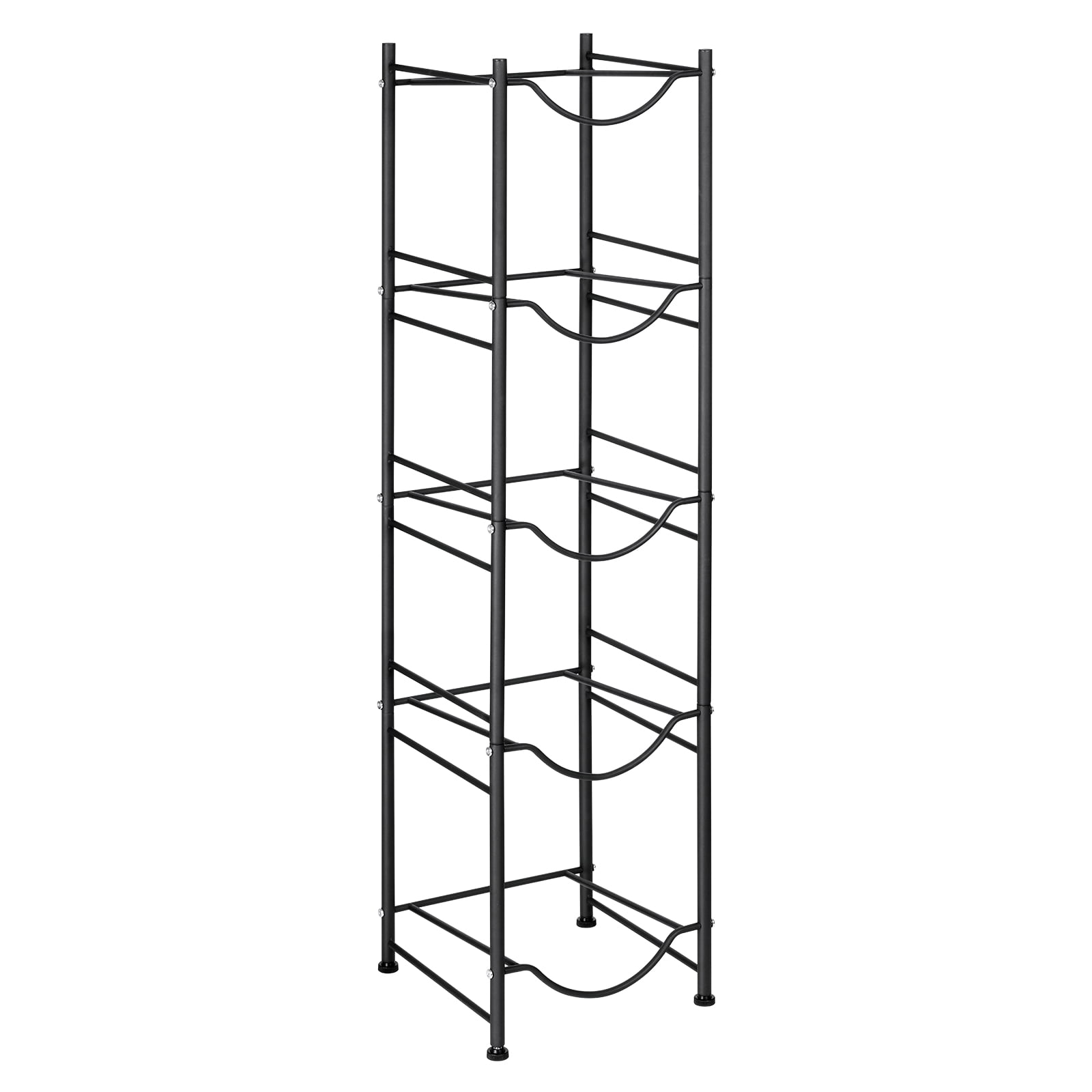 5 Gallon Water Jug Holder Water Bottle Storage Rack 5Tier, Black