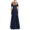 thumbnail image 2 of Teri Jon Sequin Lace Illusion Neck Cold Shoulder Evening Gown Dress, 2 of 3