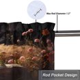 thumbnail image 5 of Bear Window Curtain Valances Spring Cute Animals Forest Floral Flowers Privacy Decorative Rod Pocket Short Window Valance Curtains 54 by 18 in, 1 Panel, 5 of 6