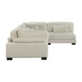 thumbnail image 5 of Lexicon Traverse 4-Piece Upholstered Corduroy Fabric Modular Sectional in Beige, 5 of 9