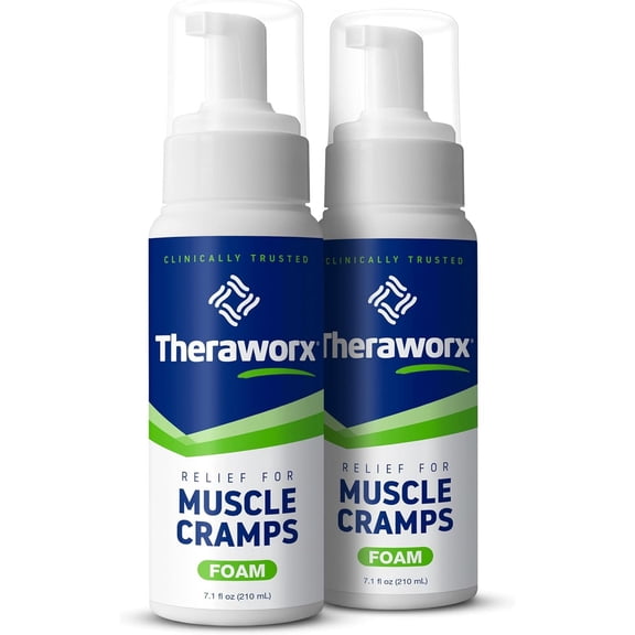 Relief For Muscle Cramps Foam Fast-Acting Muscle Spasm, Leg Soreness And Foot Relief - 7.1 Oz - 2 Count