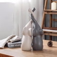 thumbnail image 3 of Gris Y Blanco, Figuras de Cerámica, Arte de Pie, Artesanía, Decoración Del Hogar , Gris blanco, METRO perfecl Elefante Escultura Moderna, 3 of 8