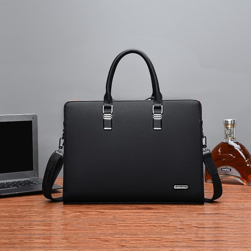 FSD.WG]Business Bag Leather Briefcase Shoulder Laptop Business Bag for Men