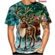 thumbnail image 4 of Camiseta de Navidad con estampado 3D para hombre, camisa de manga corta Unisex, informal, dibujos animados de Papá Noel, regalo divertido para niños, 4 of 4