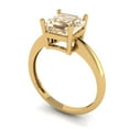 thumbnail image 2 of 2 ct Asscher Cut Natural Morganite Solitaire Engagement Ring for Women in 18K Yellow Gold, 2 of 5