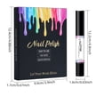 thumbnail image 3 of 6 Colors Nail Polish Pen Set, Pearl Shimmer Nail Polish Pens, Water Based Nail Art Polish, Quick Dry Nail Paint Markers with Brush Tip for DIY Home Manicure, No UV Lamp Needed, 3 of 9