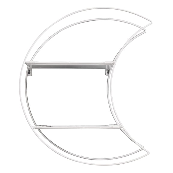 Urban Shop Novelty 2-Tier Crescent Moon Matte Floating Shelves