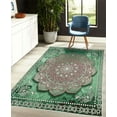 thumbnail image 4 of Ethnic Decorative Rug, Mystic Mandala Culture Karma Calmness and Harmony Boho Design, Quality Carpet for Bedroom Dorm and Living Room, 6 Sizes, Dried Rose, by Ambesonne, 4 of 4